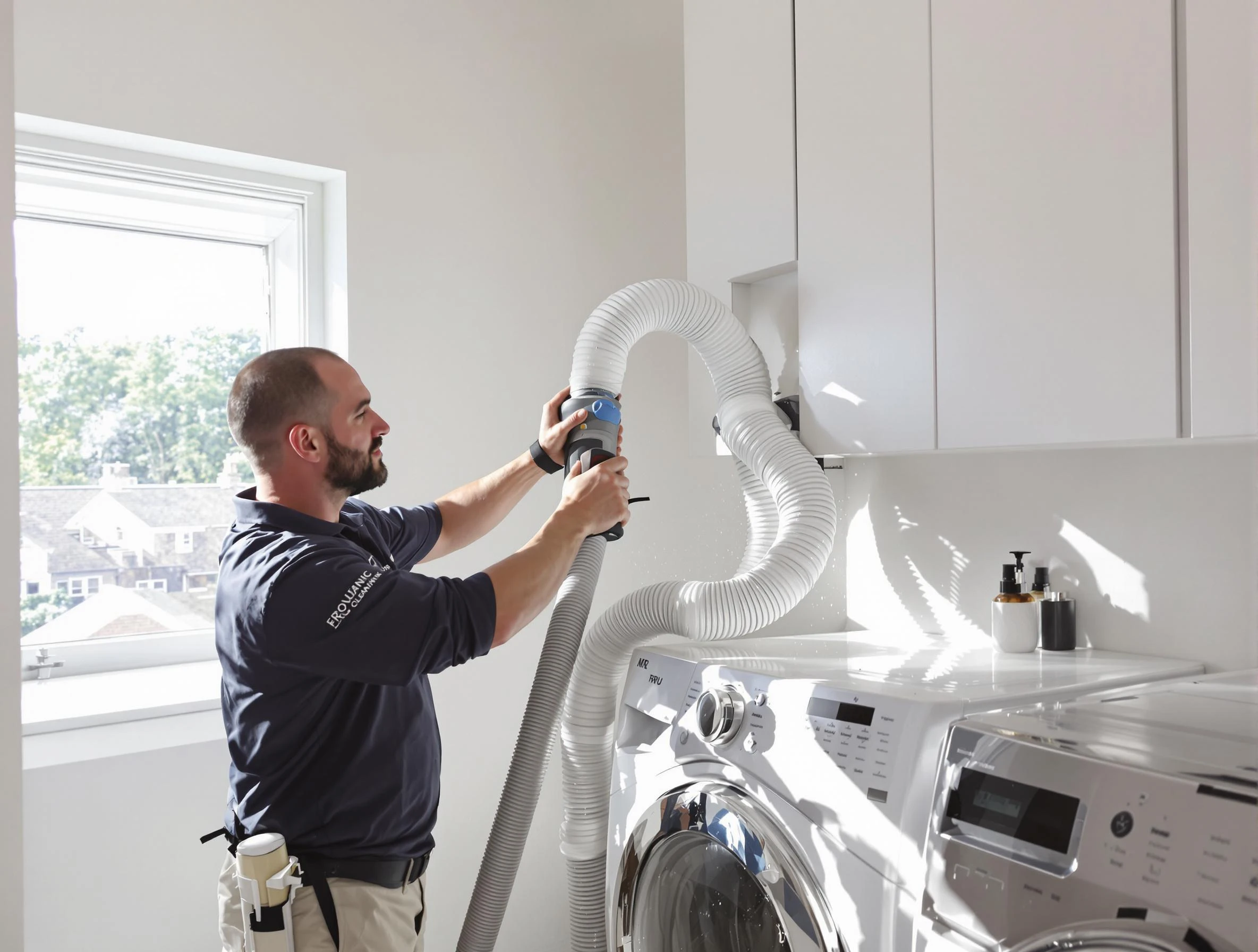 Certified Cave Creek Dryer Vent Cleaning technician performing dryer vent cleaning in Cave Creek