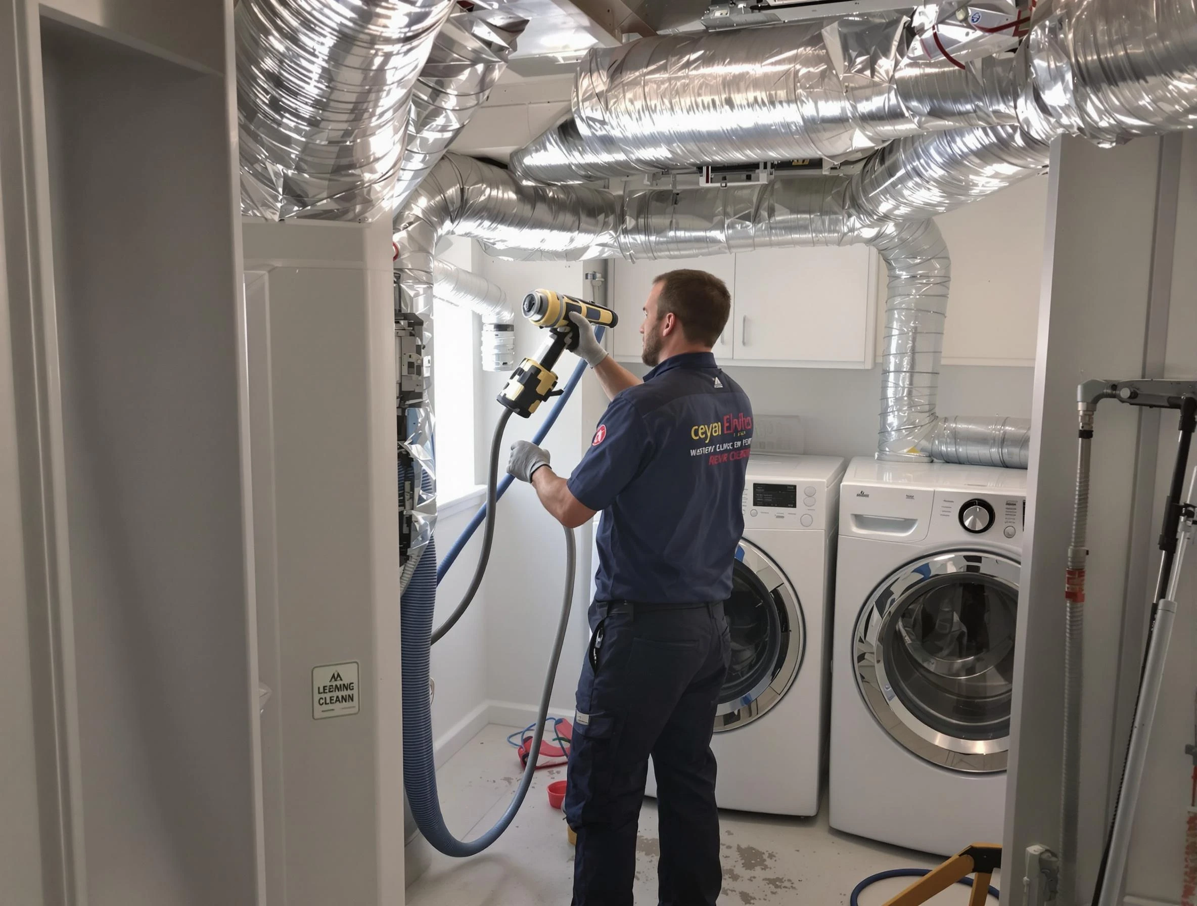 Cave Creek Dryer Vent Cleaning specialist using advanced equipment for thorough duct cleaning in Cave Creek
